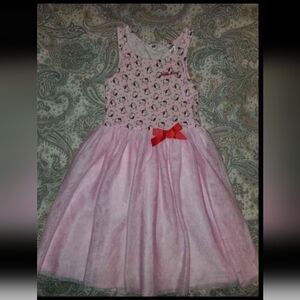 H&M Pink and Red Kids Hello Kitty Dress with Pattern